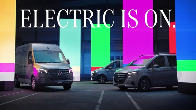 Mercedes-Benz — Electric is ON.