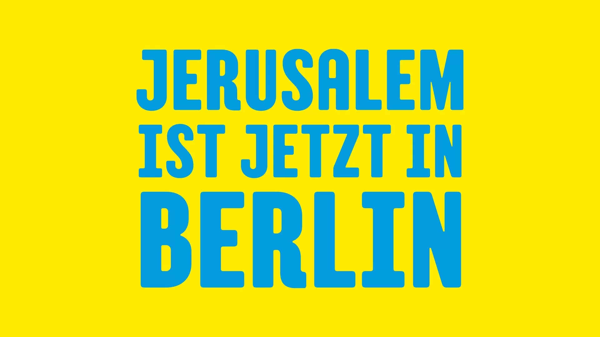Jüdisches Museum Berlin ✕ Jerusalem